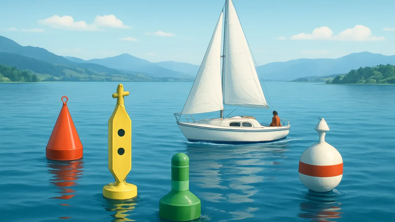Bojenarten auf Schweizer Seen mit dem Segelboot sicher erkennen