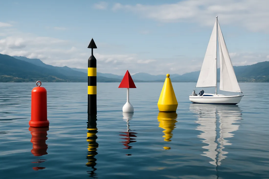 Bojenarten schweizer seen segelboot: visueller Vergleich der Optionen
