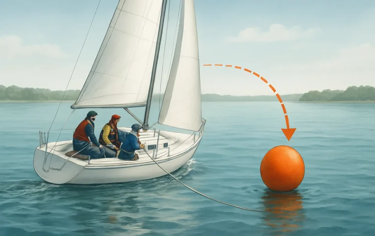 Bojenmanöver mit dem Segelboot üben: sicher an die Boje manövrieren