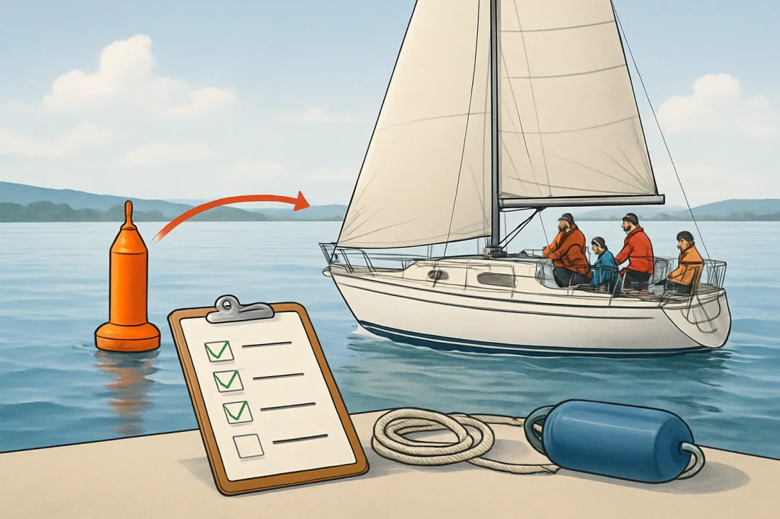 Bojenmanöver segelboot üben: praktische Checkliste vor der Umsetzung