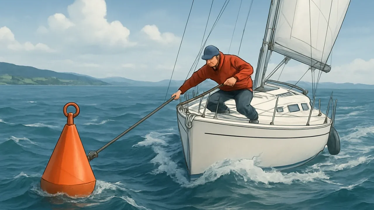 Anlegen an der Boje bei Welle: sicheres Manöver auf Schweizer Seen