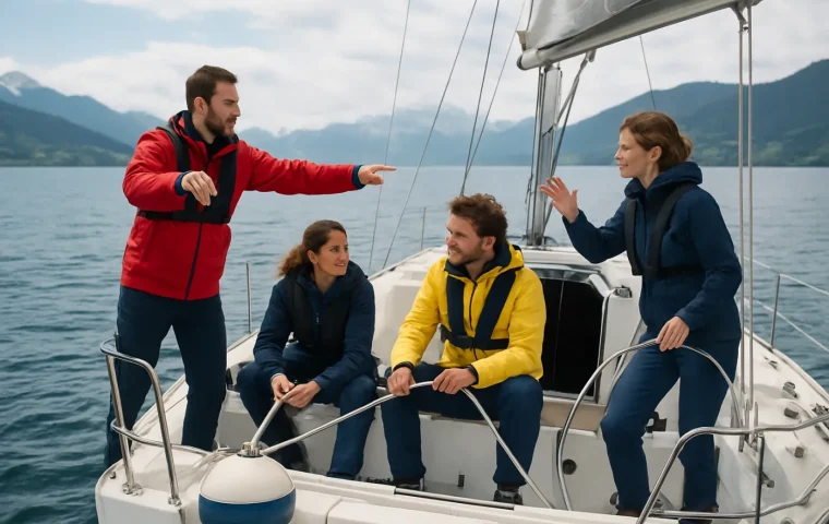 Crew Kommunikation beim Anlegen an der Boje