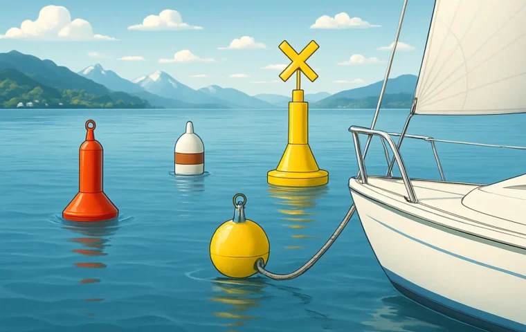 Bojenarten für das Segelboot in der Schweiz