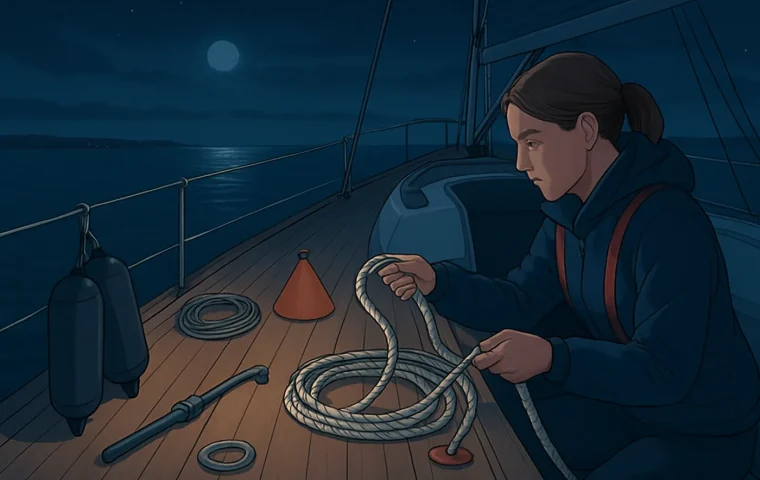 Vorbereitung Bojenmanöver Nacht: Deck, Leinen und Crew organisieren