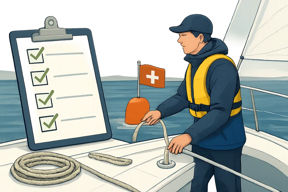 Sicherheit beim festmachen an der boje: praktische Checkliste vor der Umsetzung